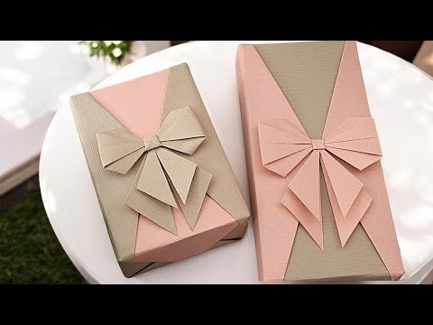 Video: Paper Packaging: How To Decorate A Gift