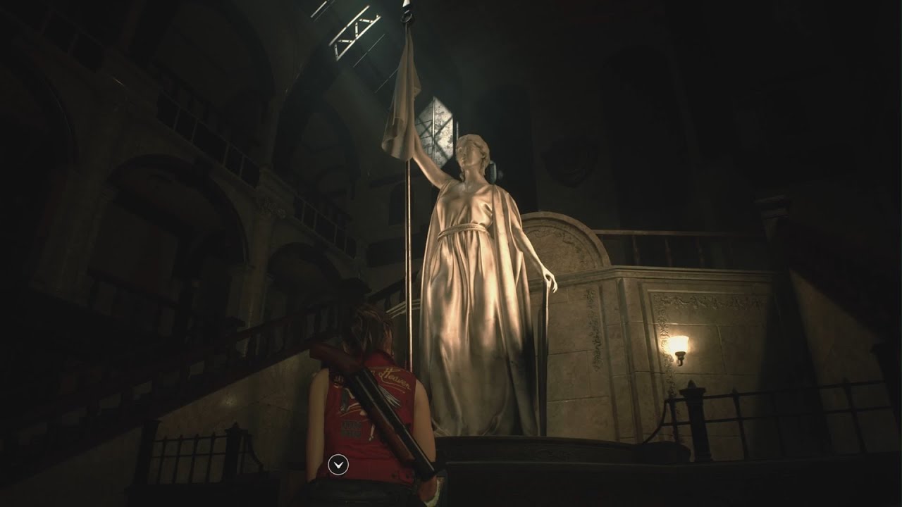 RESIDENT EVIL 2 first playthrough Claire second run getting the maiden medallion