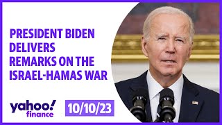 President Biden condemns Hamas attacks on Israel, confirms Americans are being held hostage
