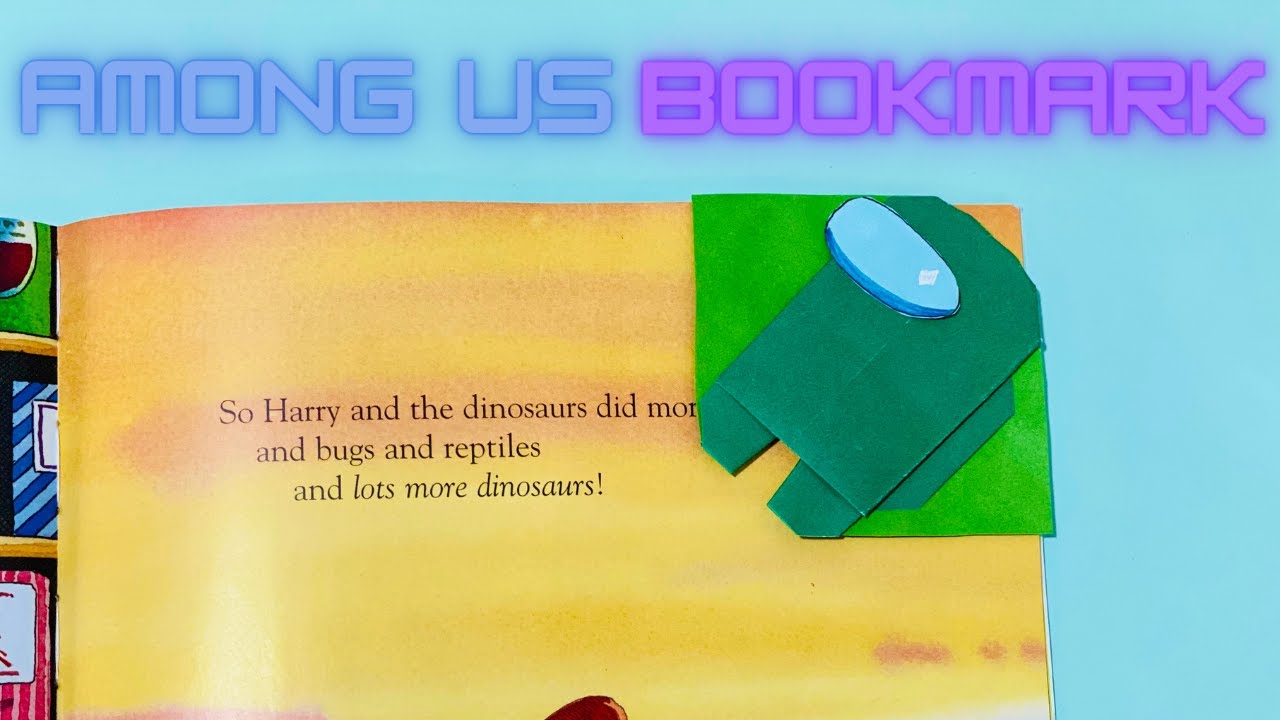 Among Us Corner Bookmark | School Crafts | Easy Bookmark