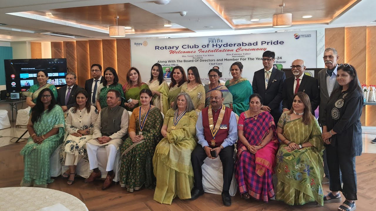 Rotary Club Of Hyderabad Pride Installation Ceremony at Hyd Golf  on 10 July 2023