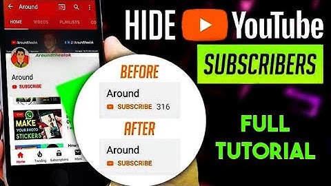HOW TO HIDE SUBSCRIBERS ON YOUTUBE 🔥 | Hide youtube subscribers