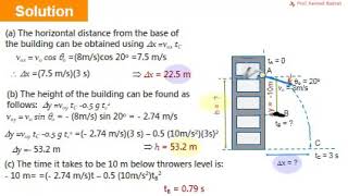 2 D Motion P#10 Examples 5 6 Projectile Motion Physics 101
