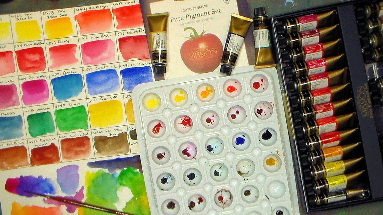 Professional Watercolors Set 24/36 Colors Pigment for Watercolor