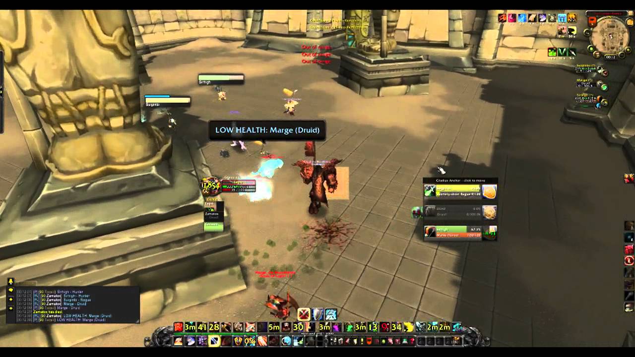 WoW - S12 3v3 Arena - KFC w/ Priest vs Rogue Hunter Druid