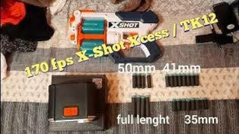 FLASHFOAM - Most Powerfull Strongest 170 Fps X Shot Xcess / TK-12 Spring Upgrade Mod Chronograph