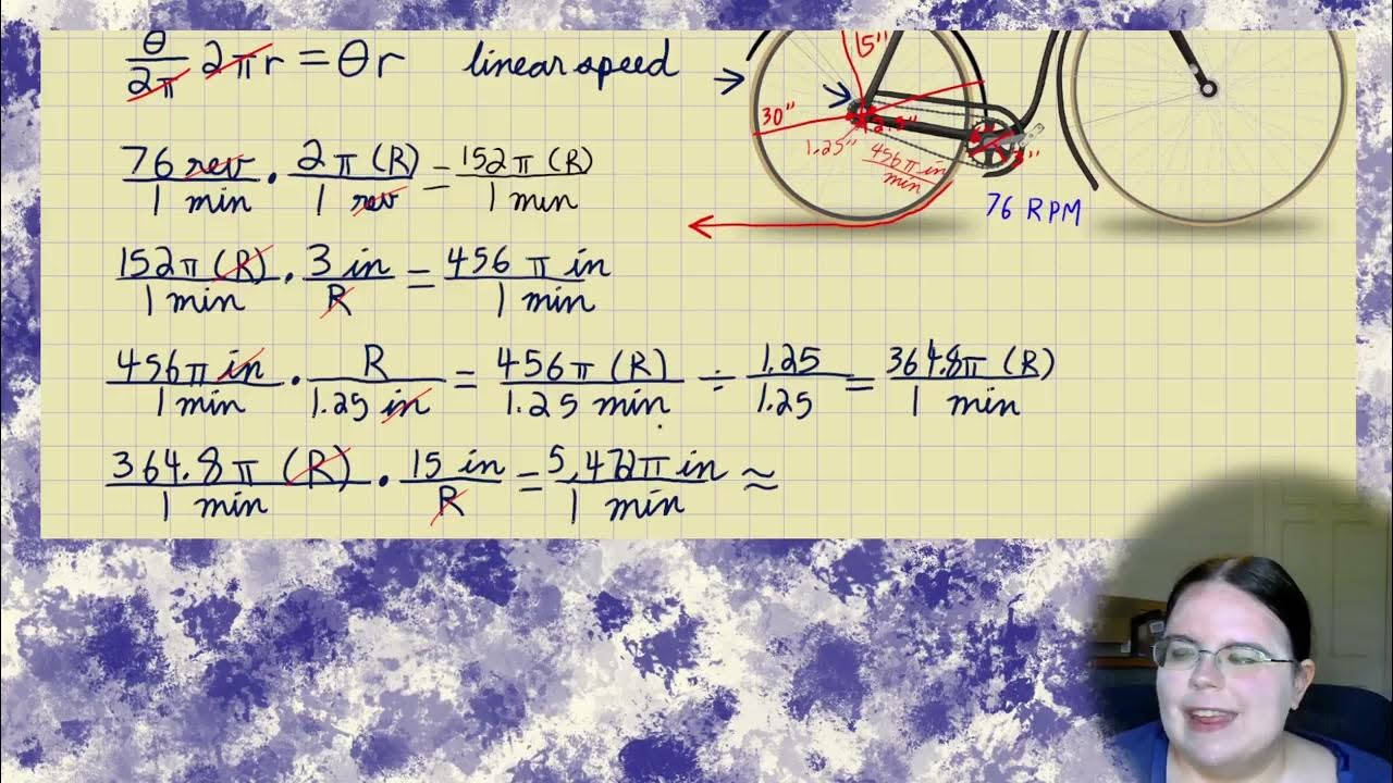 Linear and Angular Velocity Word Problems - YouTube