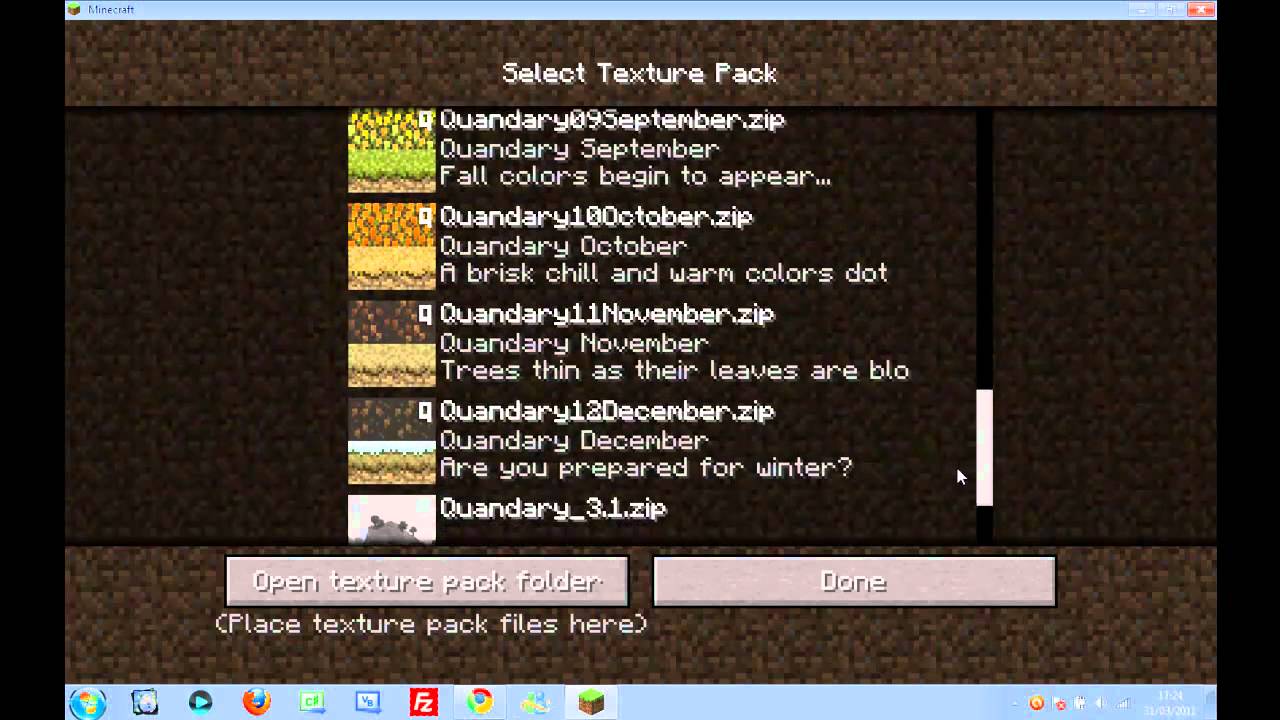 Installer Pack Texture Minecraft – VYTT