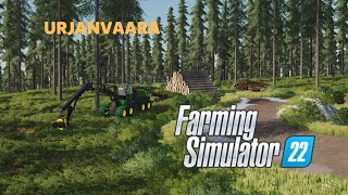 FS22 Forestry | JD 1270G | starting new clear cut in finnish Urjanvaara map | Timelapse