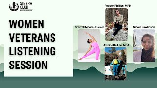 Military Outdoors Program: Women Veterans Listening Session Panel (April 10, 2024)