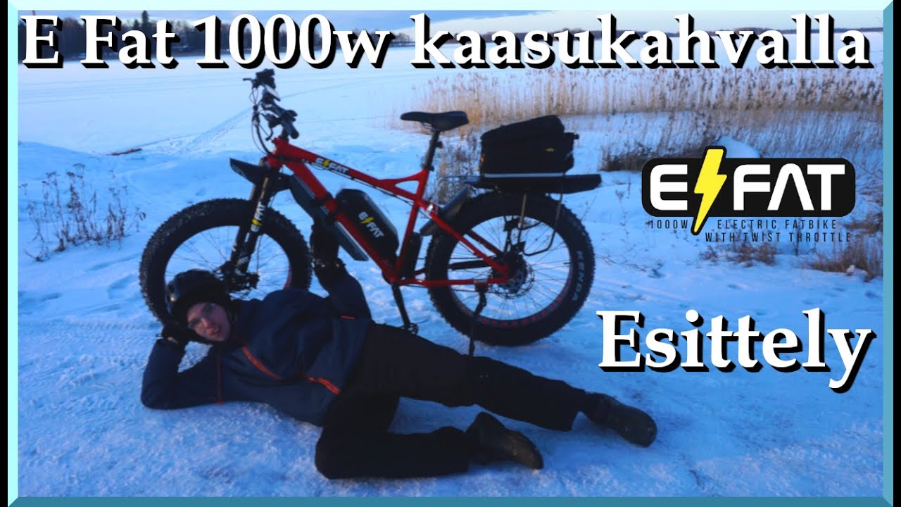 E FAT 1000W KAASUKAHVALLA | PYÖRÄN ESITTELY VIDEO