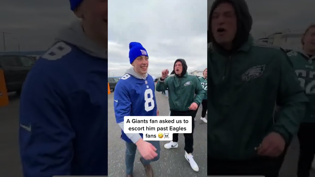 Giants Fan Had To Be Escorted In Philly Shorts
