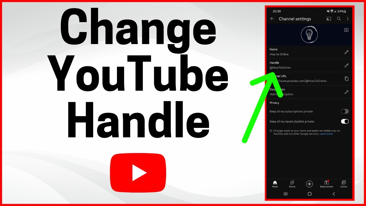 Hướng dẫn thay đổi tên kênh YouTube trong vòng một nốt nhạc  Fptshopcomvn