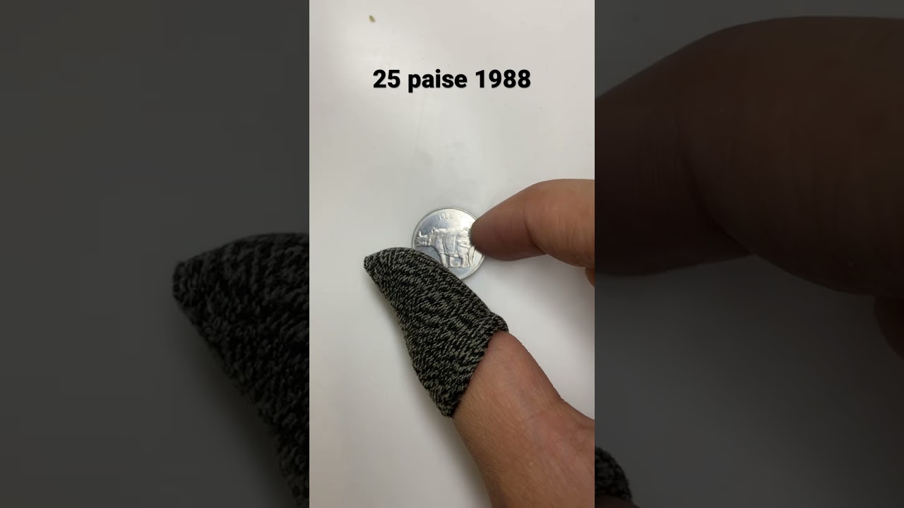 Indian 1988 25 paise coin 