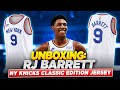 UNBOXING: RJ Barrett New York Knicks Autographed Nike NBA Jersey | Classic Edition Jersey |