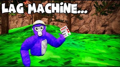 trolling with a lag machine #gorillatag #fakemods #trolling