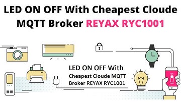 LED ON OFF With Cheapest Claude MQTT Broker REYAX RYC1001.