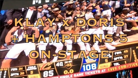 Courtside: Klay interview w/ Doris Burke + Hamptons 5 on-stage, 2018 NBA Finals G4 postgame