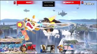 VELOCITY V LR2 - AwesomeGuy133 (DK, Bowser Jr.) Vs. Jalbeep (King Dedede) Smash Ultimate - SSBU