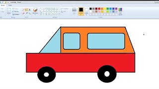 MENGGAMBAR MOBIL MENGGUNAKAN PAINT Update