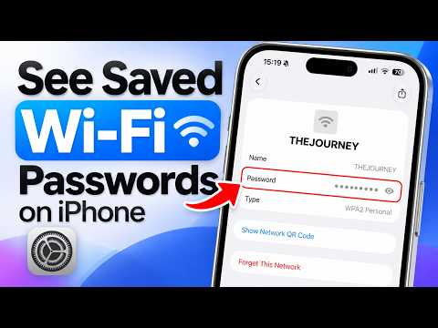 How to See Saved Wi-Fi Passwords on iPhone
