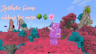 Aesthetic biome addons for Minecraft!! magical biomes , butterflies for 1. 18 :) links below┊͙ ˘͈ᵕ˘͈ screenshot 3