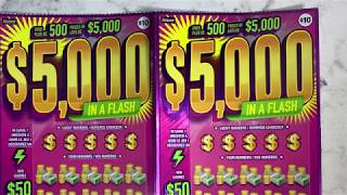 NEW!!! $5000 IN A FLASH OLG ☘️winner🍀 SCRATCH TICKET
