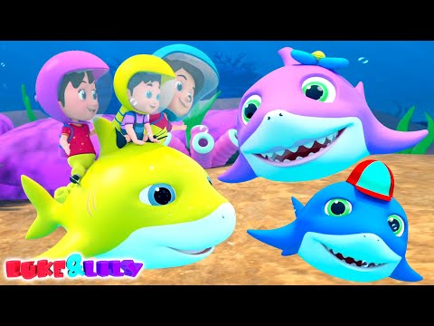 Baby Shark Doo Doo Doo, Nursery Rhymes and Sea Animals for Kids