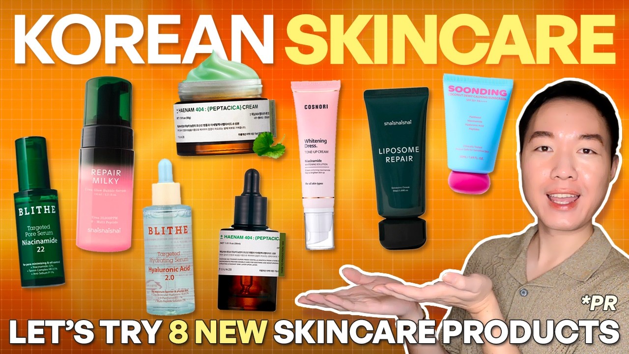 Try 8 NEW Korean Skincare with Me / not Medicube, Anua, Purito, VT Reedle (oily sensitive skin)