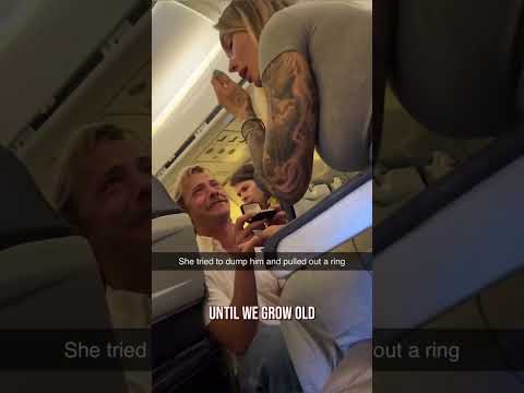 Man Proposes On Plane After Girlfriend Tries To Break Up 