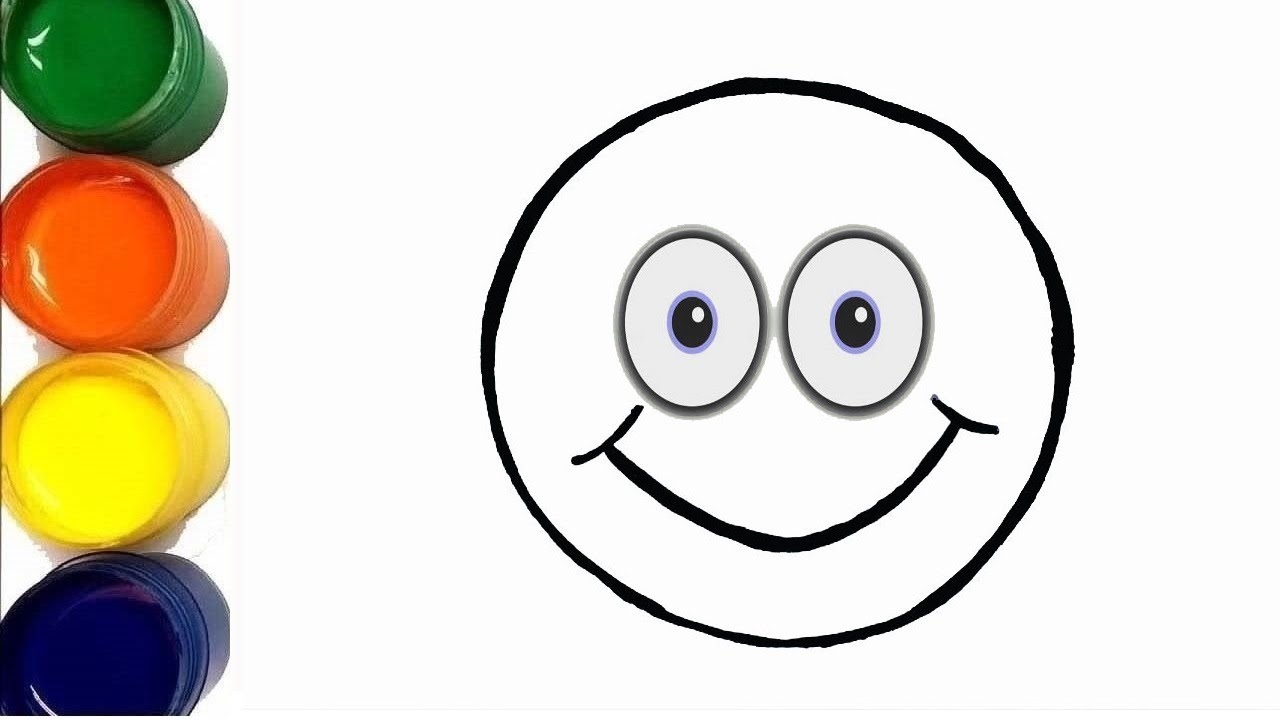 How to draw a multicolored emoji | Сурет салу түрлі түсті эмодзи | Как нарисовать смайлик