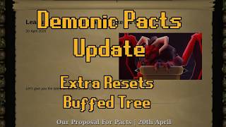 Famous Demonic Pacts Update | Extra Resets & Tree Changes Net Worth
