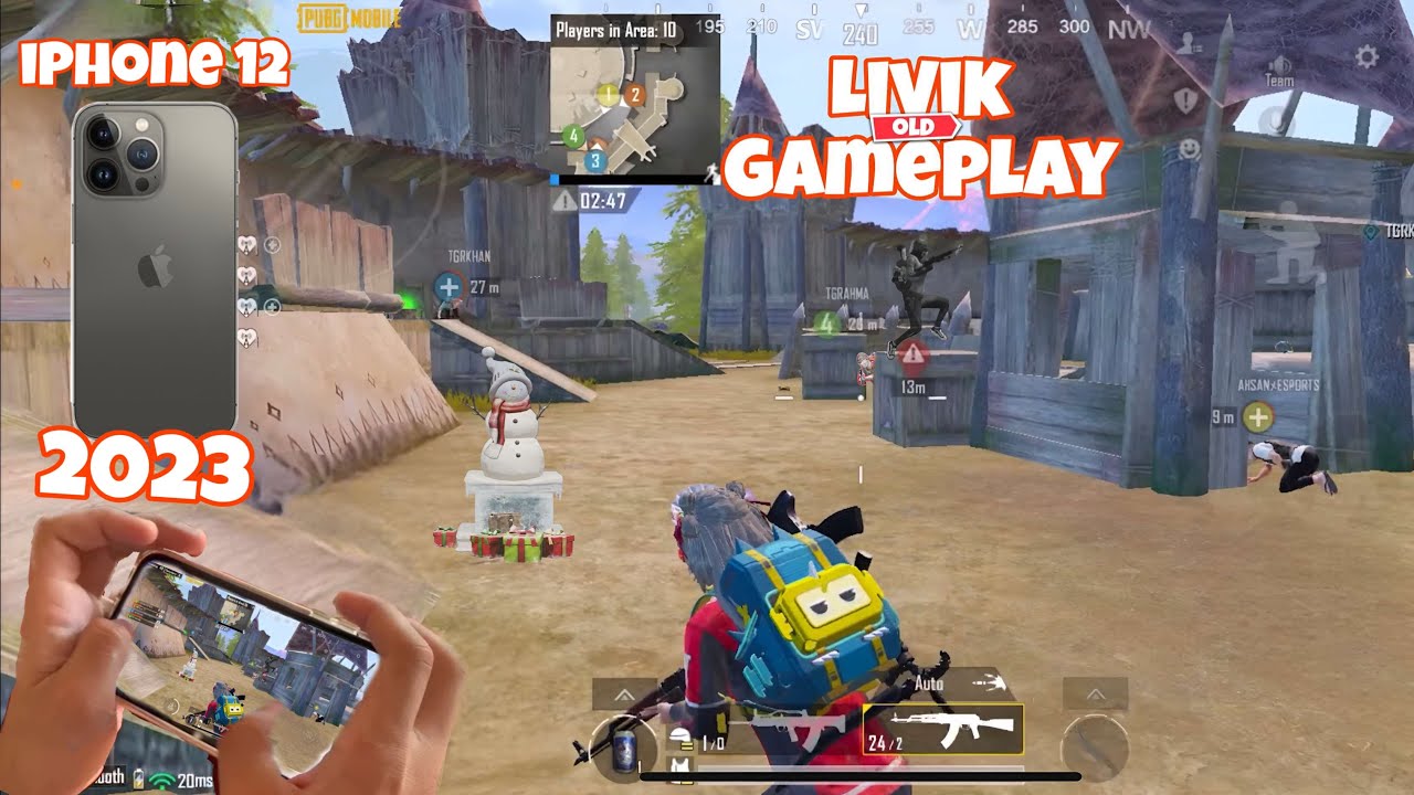 iPhone 12 Pro max 2023 Livik old Gameplay 60 fps✅Test  5 fingers claw 🔥