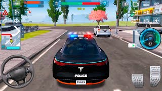 Jugando con Coche Policía - Tesla Roadster Simulator - Juegos de Carros screenshot 1