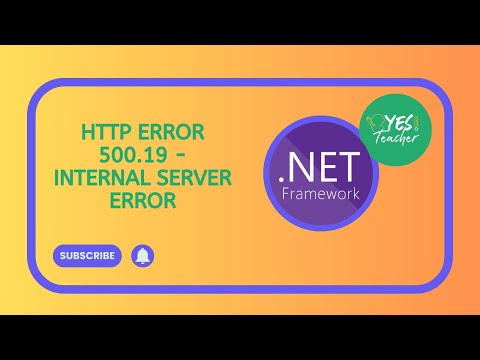 HTTP Error 500.19 - Internal Server Error | Asp.Net Core (IIS)