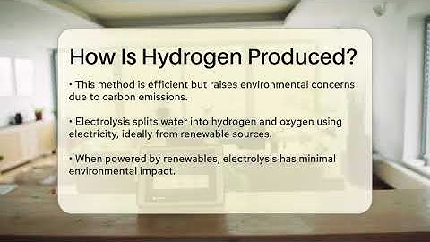 How Is Hydrogen Produced? - Talking Tech Trends