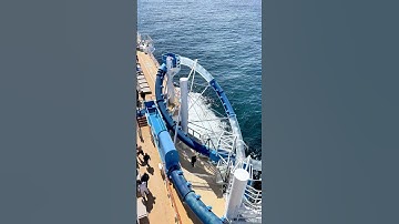 Thumbnail of Looping waterslide gone WRONG 💦🛳 / #shorts #waterslide #cruiseship #adrenaline