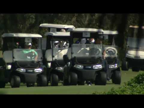 Trump goes GOLFING on Sunday morning