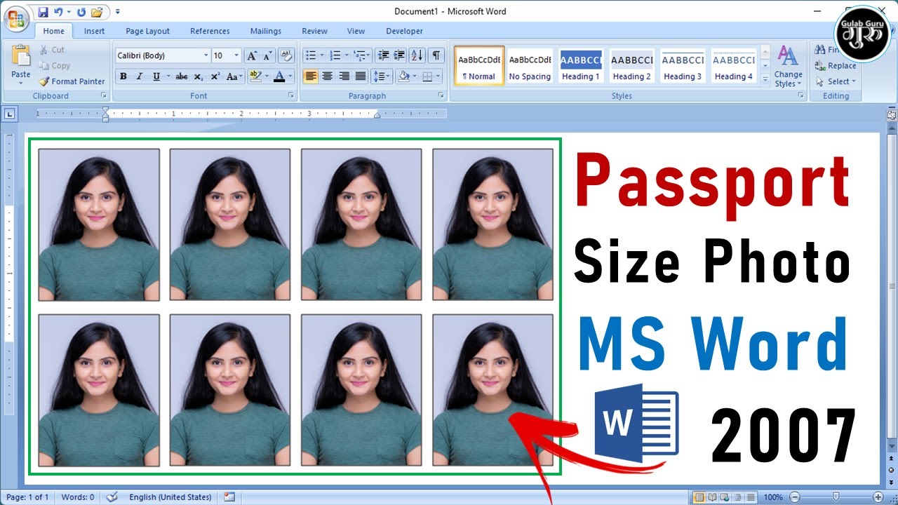 How To Make Passport Size Photo In Microsoft Word 2007 Passport Size how-to-make-passport-size-photo-in-microsoft-word-2007-passport-size