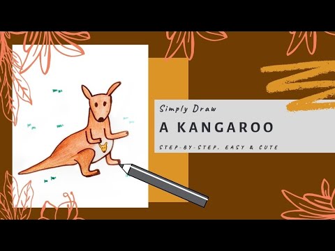  How to draw a Kangaroo Simply Draw Quick Drawing Easy and Cute 