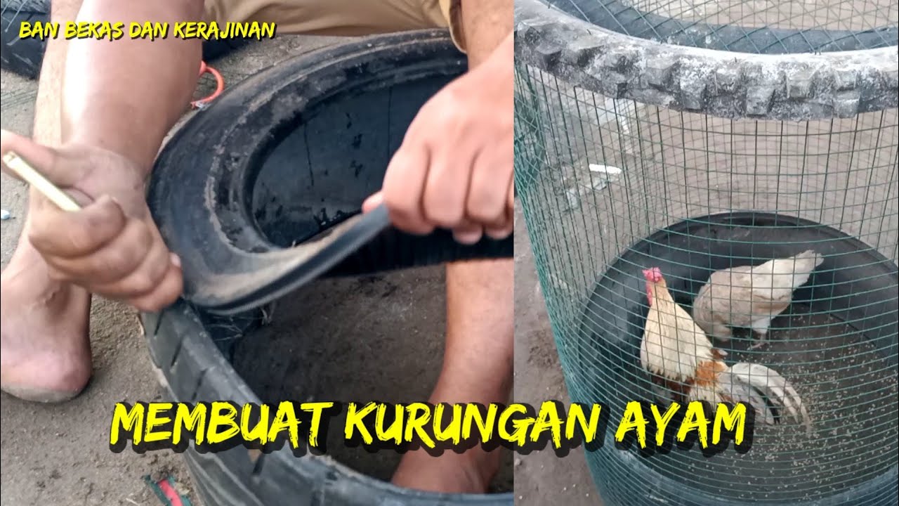 chicken cage from old tires YouTube