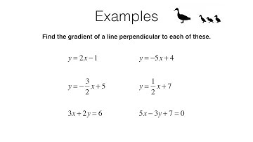 A9b video 2 Gradients of perpendicular lines
