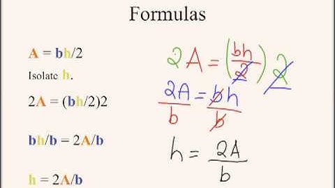Rearranging Equations by Angel