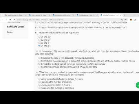 Big data |week 6 Nptel Assignment solutions 2024