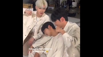 Yujin falling asleep on Hanbin’s arm 🥺 too cute
