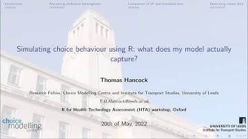 R for HTA 2022 Workshop - Thomas Hancock