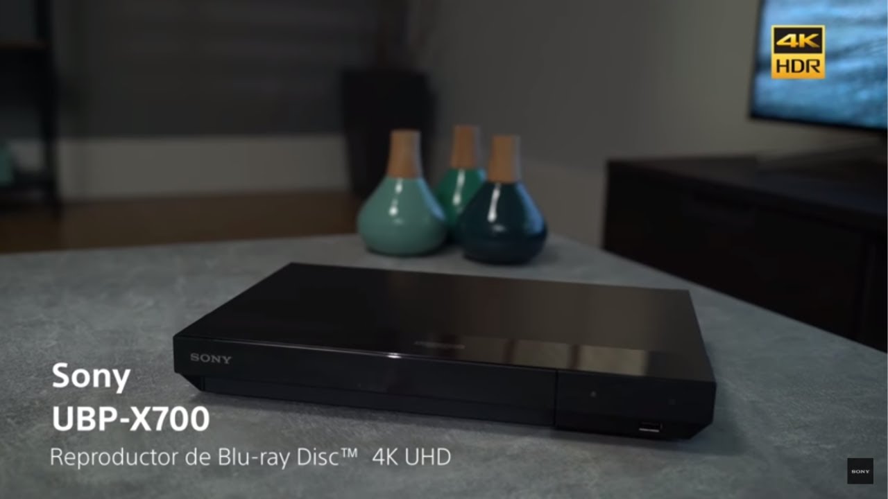 Sony UBP-X700 4K Ultra HD Reproductor de Blu-Ray de transmisión de cine en  casa