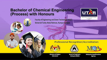 Bachelor of Chemical Engineering (Process) with Honours ---- UTAR, Kampar Campus.