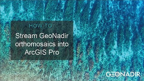 How to stream GeoNadir orthomosaics into ArcGIS Pro