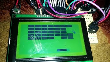 Breakout Game in C++ running on Arduino Uno with LCD Display Screen 12864F 128x64 ST7920